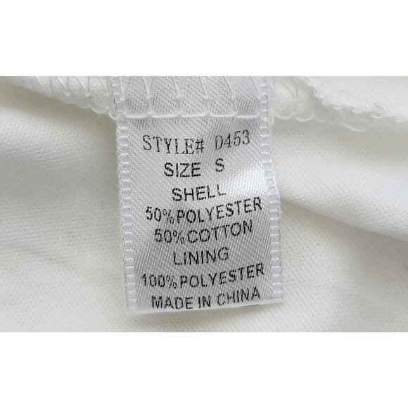 Bear Dance White Lace Overlay Sleeveless Fit N Flare Mini Dress Small Lined - Picture 6 of 6